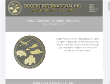 Tablet Screenshot of bogertinternational.com